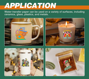 Papel de Calcomanía <span class=keywords><strong>para</strong></span> Impresora de Inyección de Tinta, 10 Hojas Transparentes/10 Hojas Blancas, 20 Hojas Tamaño A4, Papel Imprimible <span class=keywords><strong>para</strong></span> Transferencia por Agua - Product Image 5