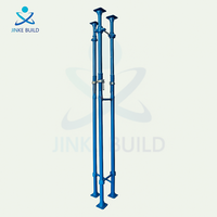 Accesorios de encofrado de acero galvanizado telescópico resistente de 2200-4000mm accesorios de empuje de gato ajustable para construcción de edificios