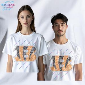 スポーツチームモチーフシンシナティベンガルズカスタムサッカーラインストーン転送鉄ラインストーンカスタムロゴ - Product Image 4