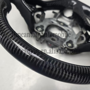 Volant de direction en cuir perforé de haute qualité en fibre de carbone pour Hyundai Veloster - Product Image 3