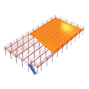 Customizable Loft Storage Rack with Strong Load-Bearing Capacity Large Space <b>Utilization</b> in Blue Orange and Other Colors - Product Image 1