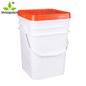 Boîte de rangement carrée en plastique à paroi épaisse Capacité de seau de 10l à 20l Solution de stockage polyvalente - Product Image 2