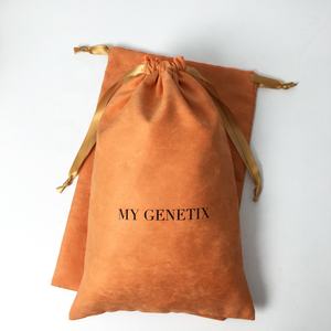 लक्जरी साबर drawstring हार पाउच धूल बैग स्वनिर्धारित लोगो - Product Image 4