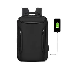 Кожаные сумки для ноутбука для мужчин и женщин, водонепроницаемые деловые и школьные портфели с usb-зарядкой для ноутбука