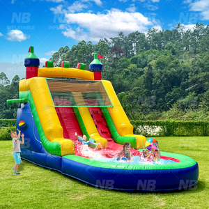 PVC Kids <b>Inflatable</b> Bouncer Castle With <b>Slide</b> Commercial Jumping House Blower for Party Rentals <b>Inflatable</b> <b>Water</b> <b>Slide</b> Inflatabl - Product Image 4