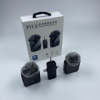 2025 Grandes Ventes Micro-Casque sans Fil Mini Double Portable F11-2 3 en 1 avec Réduction du Bruit et Mini Clip de Col
