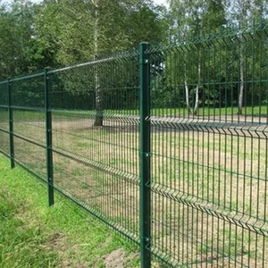 Groen Pvc Gecoat Verticaal Strip 3d Hek 6ft * 8ft 50*100 Mesh Gatpaneel Gebruikt Voor Luchthaven - Product Image 4