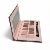Boîte d'emballage cosmétique haut de gamme écologique personnalisée avec fermeture magnétique pour palette de fards à paupières, fond de teint, miroir, boîte en papier pour maquillage