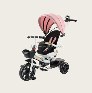 Bicicleta de <span class=keywords><strong>asiento</strong></span> <span class=keywords><strong>reclinable</strong></span> de 3 ruedas hecha en China para bebés, niños, <span class=keywords><strong>triciclo</strong></span> para niños pequeños con <span class=keywords><strong>asiento</strong></span> giratorio, <span class=keywords><strong>triciclo</strong></span> de juguete para montar - Product Image 2