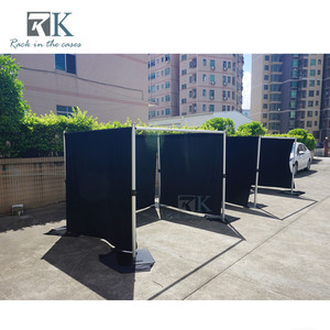 RK Black Curtain Modern Pipe Drape Mobile Flight Cases Booths Stand Sale - Product Image 4