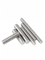 Tiges filetées gauche/droite en acier au carbone, zinguées blanc, M6-M24, pour la fixation de racks de montage solaire