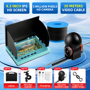 Sonda de cámara de visualización de peces submarinos portátil profesional 200KHz Sonar-Nuevo HD Visual 0,6-73m rango pantalla LED pesca de litio - Product Image 3