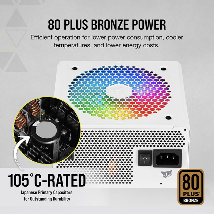 CORSAIR CX-F RGB CX650F 650W 80 PLUS Bronze Fully Modular ATX