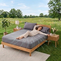 Drap de mise à la terre pour soins de santé, 20% fibres d'argent, solution conductrice pour un sommeil réparateur et un meilleur repos corporel