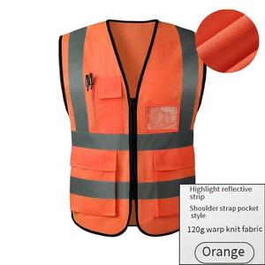 Custom Logo Bewaker Kleding Beschermende Werknemer Veiligheidsvest Zwart Lichtblauw Roze Reflecterende Vesten Voor Mannen Vrouwen - Product Image 2