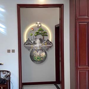 Lámpara LED Decorativa de Acrílico con Pintura de Animales y Naturaleza Muerta, Impresión UV, Decoración de Pared de Porcelana de Cristal Jinshan - Product Image 3