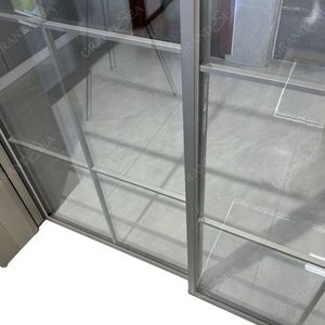 Portes pliantes à double ouverture en alliage <span class=keywords><strong>d</strong></span>'aluminium modernes, étanches, sans glissière orbitale, vente chaude - Product Image 6