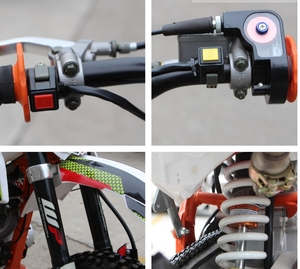 Moto tout-terrain adulte 2024, mini moto de cross, moto de montagne haute performance, pneus 17/14 pouces, 4 temps, Kc 01, deux roues - Product Image 4