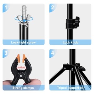 Puluz 2*3M Soporte <span class=keywords><strong>DE</strong></span> FONDO <span class=keywords><strong>DE</strong></span> METAL Soporte <span class=keywords><strong>de</strong></span> fondo <span class=keywords><strong>de</strong></span> fotografía ajustable Marco Soporte <span class=keywords><strong>de</strong></span> fondo <span class=keywords><strong>de</strong></span> foto Equipo <span class=keywords><strong>de</strong></span> <span class=keywords><strong>estudio</strong></span> - Product Image 4
