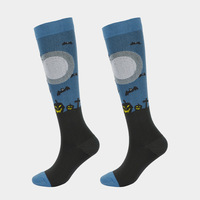 Nouvelles Chaussettes de Sport Unisexe en Nylon Tricoté Anti-Dérapantes à Compression ODM pour Halloween – Modèle Drôle pour Mollets