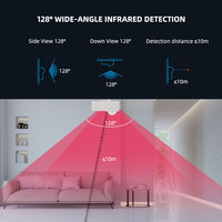 Tuya APP Control remoto USB Power Detector infrarrojo inalámbrico Sistema de alarma Tuya Sensor de movimiento WiFi Smart Home Sensor PIR