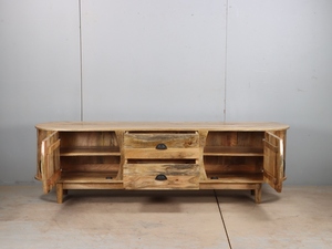 High Quality Modern Solid Wood <b>TV</b> <b>Stand</b> Drawers Open Shelves Multi-Purpose Media Console Easy Assembly Living Room Furniture - Product Image 6