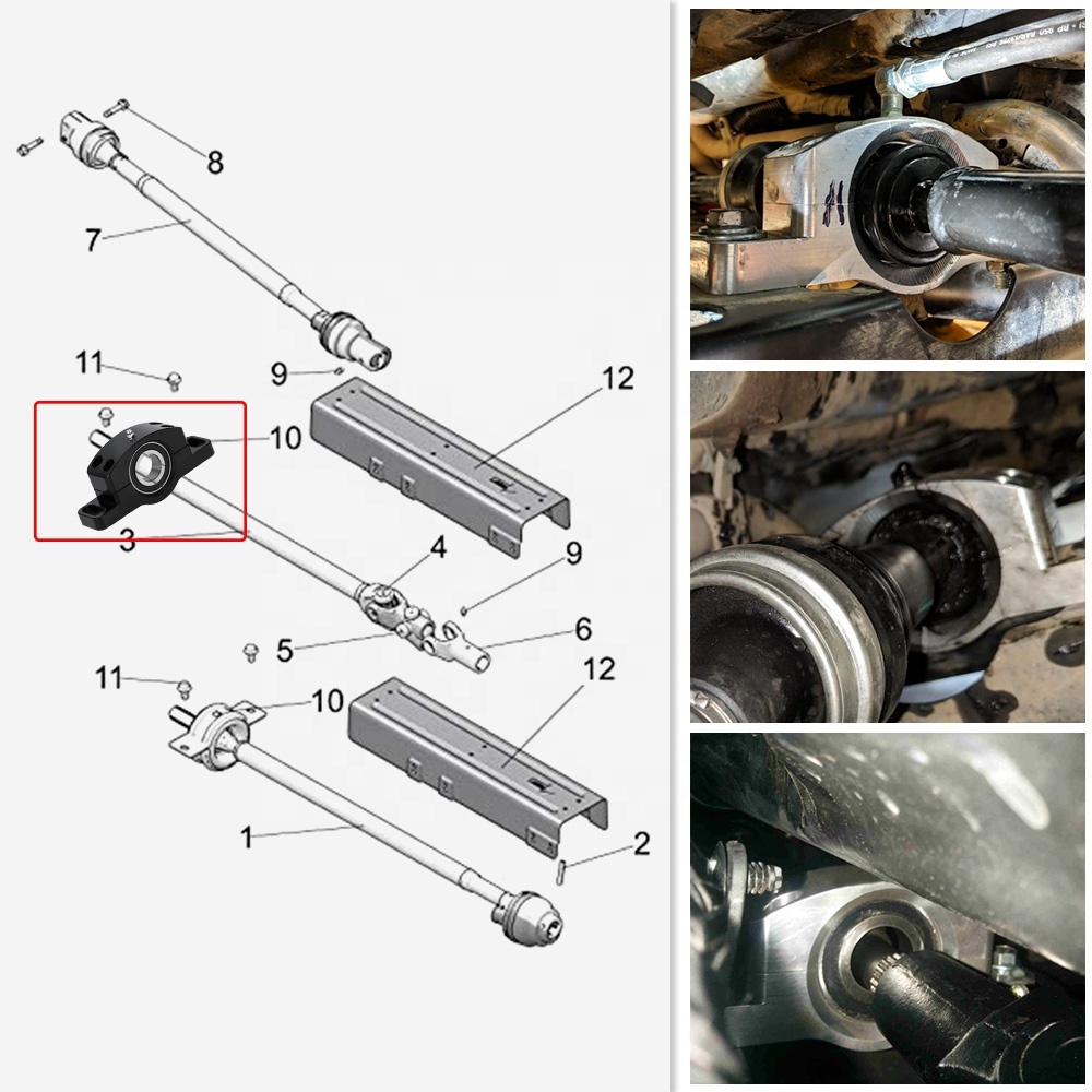 Roulement Support Arbre Transmission - Pour Polaris RZR 900/1000 - Aluminium