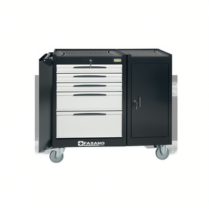 Fasano <b>Tools</b> <b>Rolling</b> <b>Tool</b> Cabinet 5 Drawer With Door Auto Repair Storage - Product Image 2