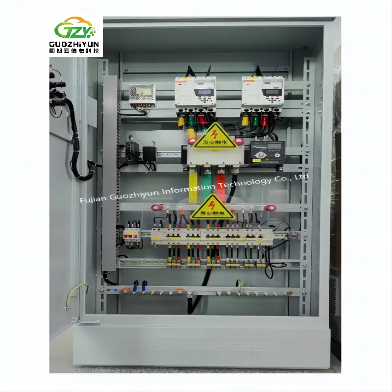 Panel Papan Distribusi 3 Fase Tegangan Rendah MCC YY-Q21 220V 380V ATS Panel Kontrol Konversi Otomatis Daya Ganda