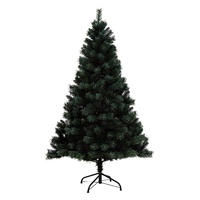 Sapin de Noël Artificiel Multi-tailles Pointu en PVC + Matériau Ignifuge pour Hôtels, Centres Commerciaux et Décoration de Vitrines