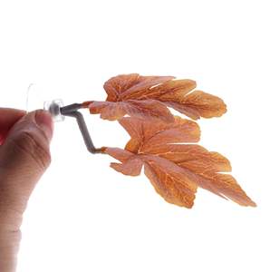 Betta Leaf Aquarium Scenery Betta Bed Laying Leafシミュレーションプラスチック水草装飾 - Product Image 5