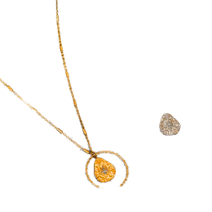 Europeo americano 14K oro a tre strati collana a goccia d'acqua semplice moda ciondolo in stile stella a cinque punte all'ingrosso - Product Image 1