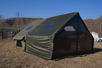 Tenda Tiup Portabel 13,5 Meter Persegi dengan Tas Jinjing, Tenda Udara Anti Air 3000mm dengan Pompa untuk Berkemah Keluarga