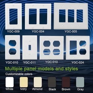 Barep CULus Certified US 1-6 Gang White Screwless <strong>Wall</strong> <strong>Plate</strong> with PC Housing for North American Outlet and Light Switch - Product Image 4