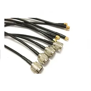 Pure Copper Cable Low Loss Extension Coaxial LMR240 sma male to N male connector Antenna Lead Extender
