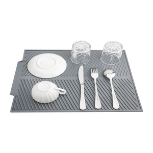 Modern Style <b>Large</b> Size Silicone Dish Drain <b>Mat</b> Eco-Friendly Heat Resistant for Home Kitchen Counter Durable for Restaurants Use - Product Image 4