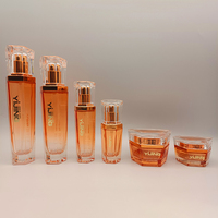 Botol Kaca Toner Semprot Botol Serum Mini Kemasan Kosmetik Pink Pump Sprayer Perawatan Kulit Krim Layar Cetak Kustom/