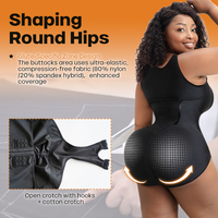 Faja colombienne post-opératoire respirante pour femme, gaine amincissante sculptante avec contrôle abdominal