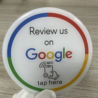 Kartu RFID Bisnis Kode QR yang Dapat Diprogram Sesuai Kebutuhan, Stiker Ulasan Google NFC