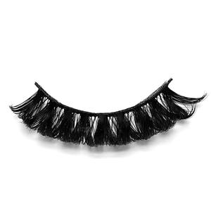 プライベートラベル20mmロングウィスピーラグジュアリー3Dシルク合成まつげロシアストリップまつげナチュラルスタイルボックス付き - Product Image 2