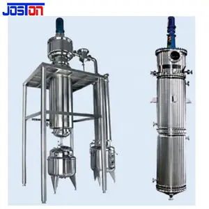 JOSTON SS 304/316L Easy Crystallization Jute Oil Energy-Saving Machine Low Vacuum Thin Wiped Film Evaporator