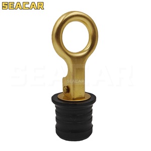 Bouchon de vidange de pont marin extensible en caoutchouc Seacar Brass Scupper Plug 1,25 pouce, quincaillerie marine pour bateau - Product Image 2