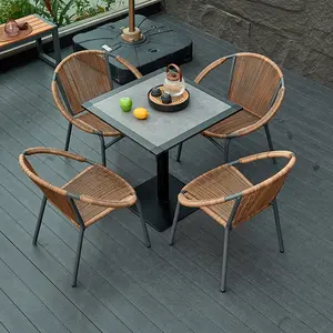 Dining Table and Chair Set Luxury Modern Restaurant Home Dining Room Dinning Table Glass Mdf Wooden Top Round Dining Table Set