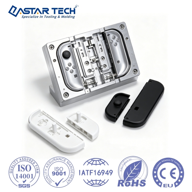 Custom Injection Mold Plastic Game Console Shell Mould Manufacturer ISO9001 ISO14001 Certified