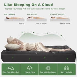 <span class=keywords><strong>Surmatelas</strong></span> matelassé en <span class=keywords><strong>bambou</strong></span> gris foncé, épais et doux, certifié OEKO-TEX, anti-bactérien, avec logo personnalisé, pour lit Queen - Product Image 6