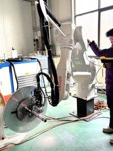 Fiber Laser Cladding Automatic Robotic Laser Surfacing Machine Low Heat Deformation for Mining <b>Rollers</b> Crusher Parts Repair Work - Product Image 3