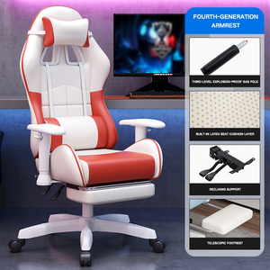 Chaise de jeu ergonomique moderne personnalisée OEM avec accoudoirs 3D, pivotante et réglable en hauteur - Product Image 4