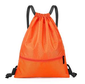 Sac à dos pliable promotionnel en polyester 600D 420D 210D avec cordon de serrage, logo personnalisé, impression sérigraphique réutilisable, couleur personnalisée - Product Image 3