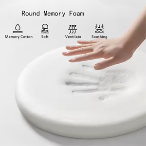 Coussin <span class=keywords><strong>de</strong></span> chaise <span class=keywords><strong>rond</strong></span> en mousse à mémoire <span class=keywords><strong>de</strong></span> forme <span class=keywords><strong>de</strong></span> haute qualité en polaire avec <span class=keywords><strong>tabouret</strong></span> <span class=keywords><strong>de</strong></span> bar antidérapant - Product Image 4