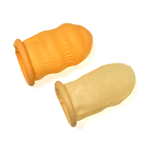 Allesd Geel Stofvrij Wegwerp Latex Antislip Stofvrije Vingerbedje Voor Werkplaats - Product Image 5